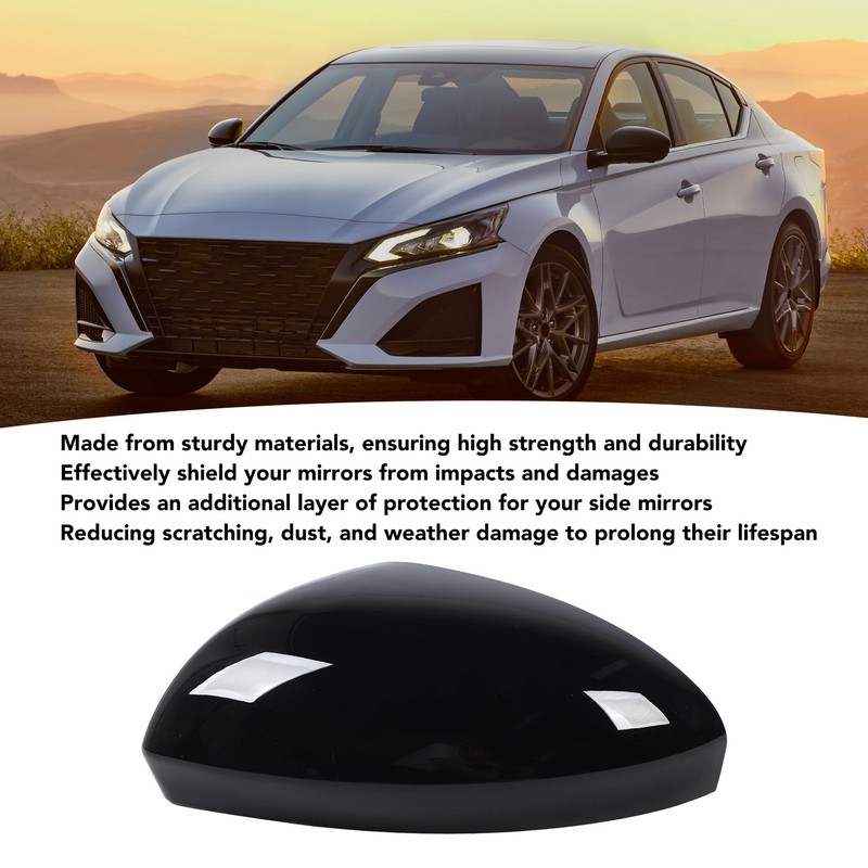 Side Wing Mirror Cover Cap Black Side Wind Mirror Rearview
