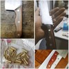 9 Sets Kitchen Knife Handle Rivet Screw Brass 5/16" x