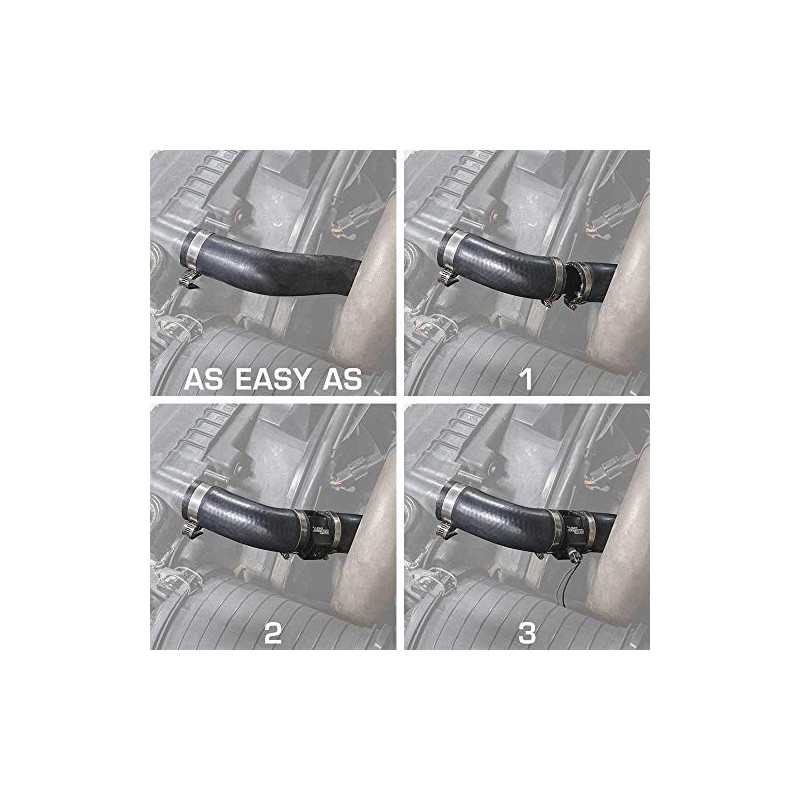 GlowShift 44mm 1-3/4" Radiator Hose Attachment Adapter for Water Coolant