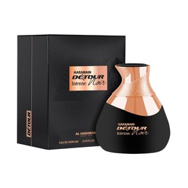 Al Haramain Detour Noir Intense for Unisex - Arabian Perfume for Women and Men - Oriental Woody Fragrance - Arabic Long Lasting Cologne - Eau de Parfum - 3.33 oz EDP Spray
