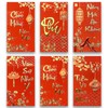 Zurtoki 36 PCS Vietnamese New Year Red Envelopes,Hong Bao Li