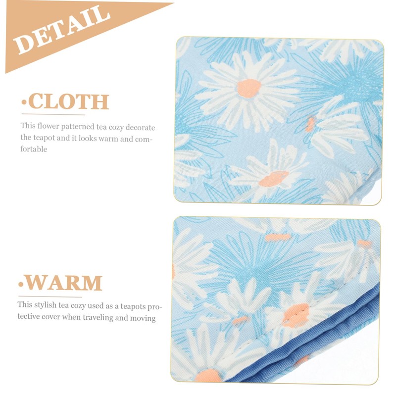 COLLBATH Flower Printed Tea Cozy Teapot Insulation Cover Household Teapot