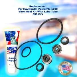 LIBERTY SEALS 65013V Fits Hayward Power-Flo 1700 Series Pool Pump O-Ring Kit Viton + Lube Tube