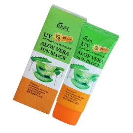 Ikel Ekel Moisture Soothing & Moisture Sun Block Aloe Vera 70ml 1 piece Moist sunscreen for the whole family in their 40s / 이켈 수분 수딩앤모이스쳐 선블럭 알로에베라 70ml 1개 40대 온가족 촉촉한 선크림