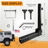 KAIRAY Foldable Hitch Mount Flagpole Holder Universal for Standard 2