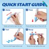 Brencco 8 Colours Chalk Pens for Blackboard, Washable, Chalk Pens