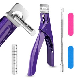 Nail Clippers, Gel Nails Made of Stainless Steel with 10 Sizer Magnets, Professional Acrylic Nail Clippers, Trimmer, Manicure Tip Cutter for Artificial Nails, Acrylic Nails, Natural Nails, Nail