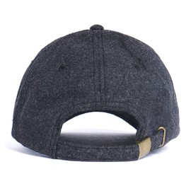 Zylioo M/L/XL/XXL Winter Baseball Cap, Large Head, Fleece Running Cap, Warm Wool Baseball Cap, Dark grey-high crown