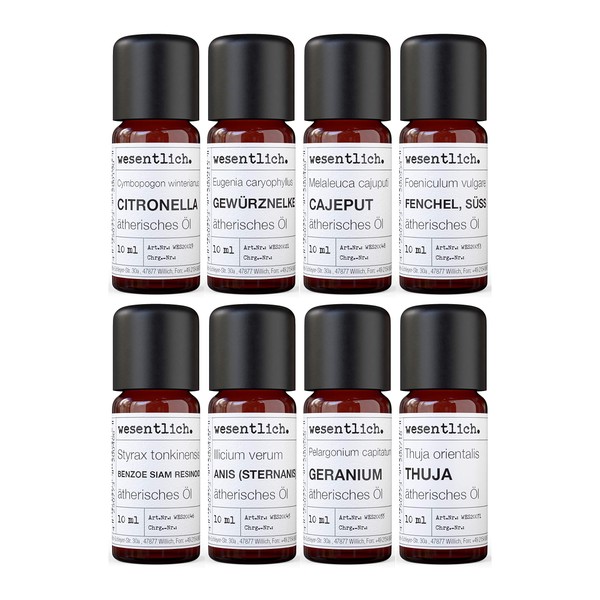 Essential Oils Set No. 4 (Basic Fragrances) of wesentlich. Citronella,