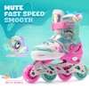 NEMONE Mermaid Inline Skates, 4 Sizes Adjustable Skates for Girls,