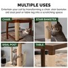 Furhaven Wrap Around Scratching Post Cover for Indoor Cats, Fits