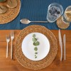 12 Piece Water Hyacinth Wicker Weave Placemats & Coasters -
