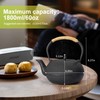 suyika Japanese Tetsubin Tea Kettle Cast Iron Teapot with Stainless