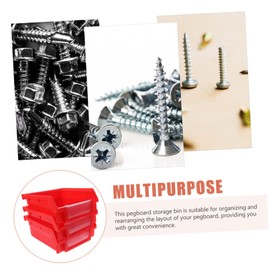 Alipis Pegboard Wall Organiser Bins Set Utility Bin Storage for Home Garage Hooks Accessories