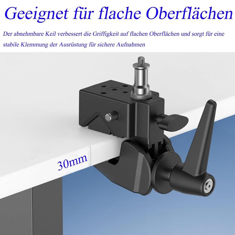 Bohaner Super Clamp Super Clamp Set Camera Tripod Holder Head
