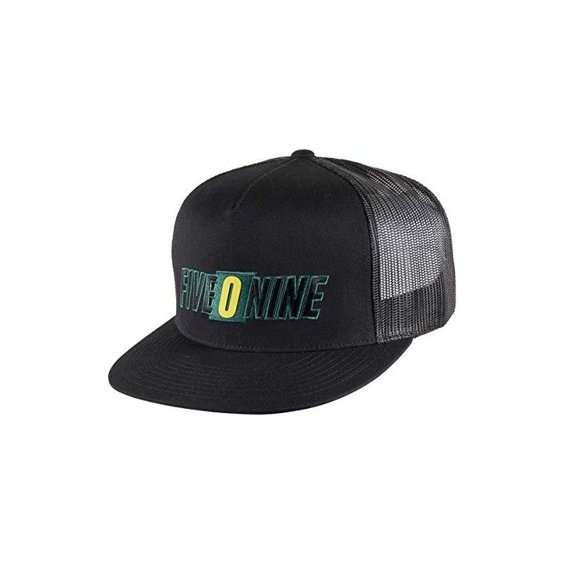 509 Flat Billed Trucker Hat (Black)