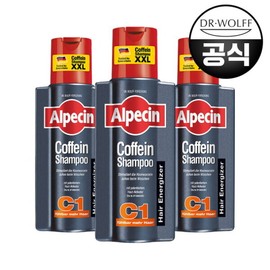 Alpecin Caffeine Shampoo C1 (Hair Strengthening) 375ml / 알페신 카페인 샴푸 C1 (모발 강화) 375ml X 3