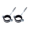 (Pack of 2) Anti Vibration Single Tube Metal Rubber Lined