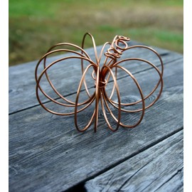 Wire Tabletop Pumpkin for Fall Home Decor or Office Autumn Table Accent