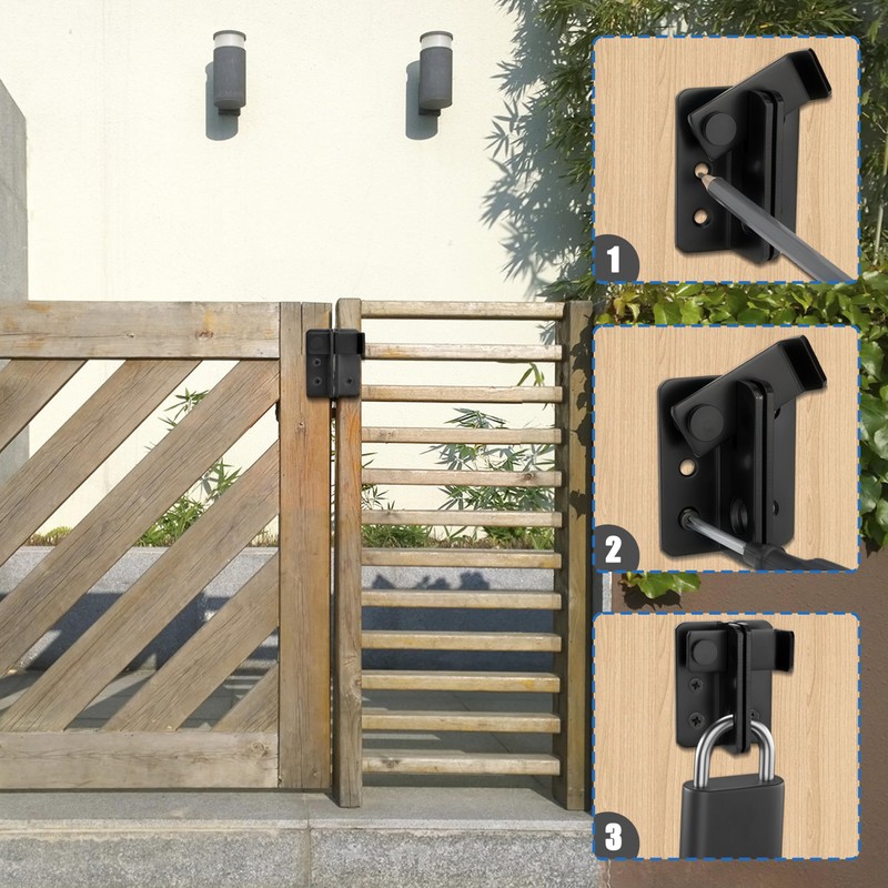 Heveer Door Bolt Stainless Steel Deadbolt Lock Lockable Small Deadbolt