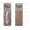 Aimyoo Stainess Steel Door Handle, Pull and Push Plate Commercial