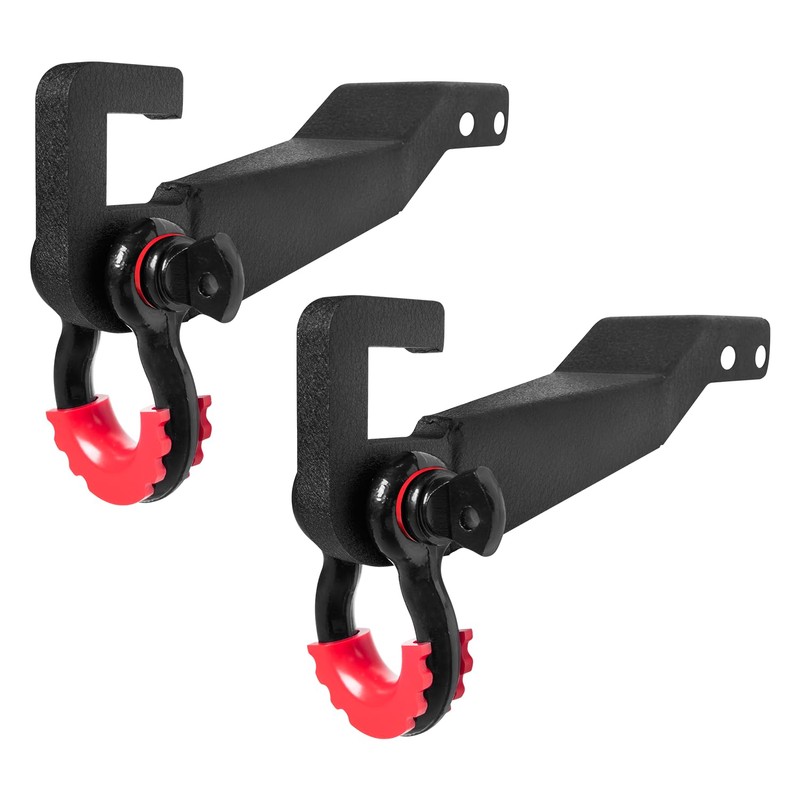 Front Tow Hook Mount Bracket and D-Ring Compatible with 2019-2023
