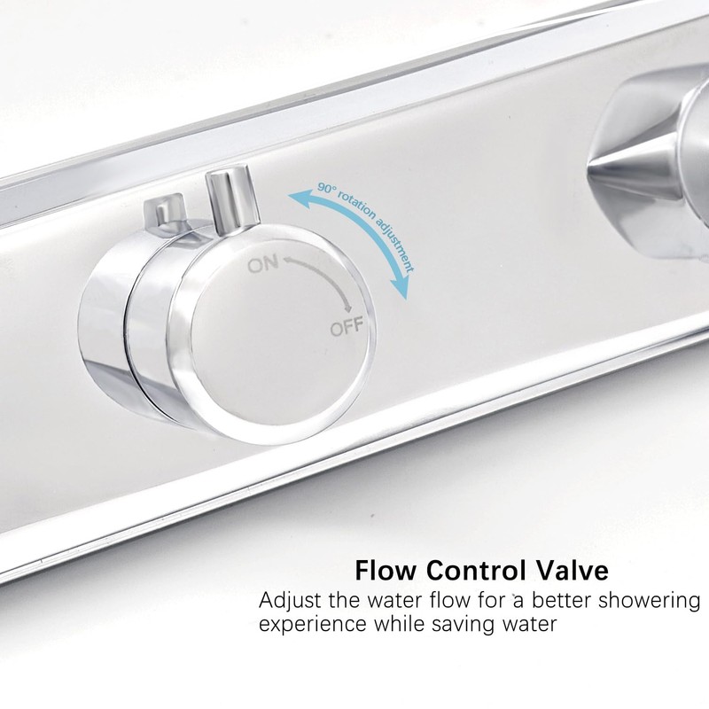 G-Sunny Metal Mobile Home/RV Shower Faucet,Two Handle Metal Shower Faucet