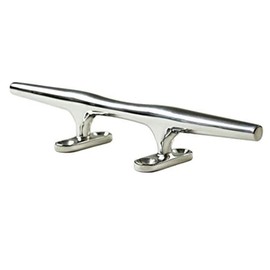 MARINE CITY 316 Grade Stainless Steel Heavy Duty Deck Mooring Rope Tie Cleat 12 inches for Marines – Boats – Yachts (Pack of 1)