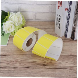 Operitacx Colorful 60x40mm Yellow Thermal Labels 800 Waterproof Office Kitchen Sticker No Ribbon Needed