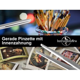 Straight anatomical tweezers 9.0 cm made of stainless steel in professional quality