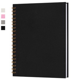 Hiwhy DIY Photo Album 28 x 20.5 cm Scrapbook Photo Book White Pages 20 Sheets Black