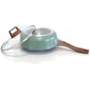 YYJINGYOU Nonstick Frying Pan Skillet with Lid, Omelette Pan, Induction