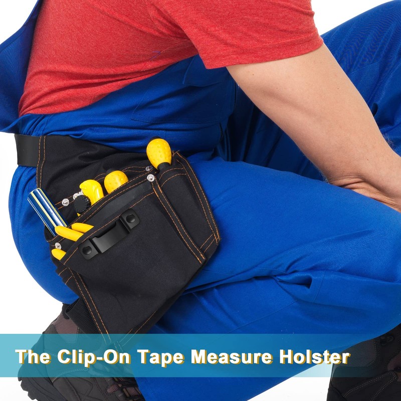 6 Pieces Metal Tape Measure Holder Clip Clip on Tape