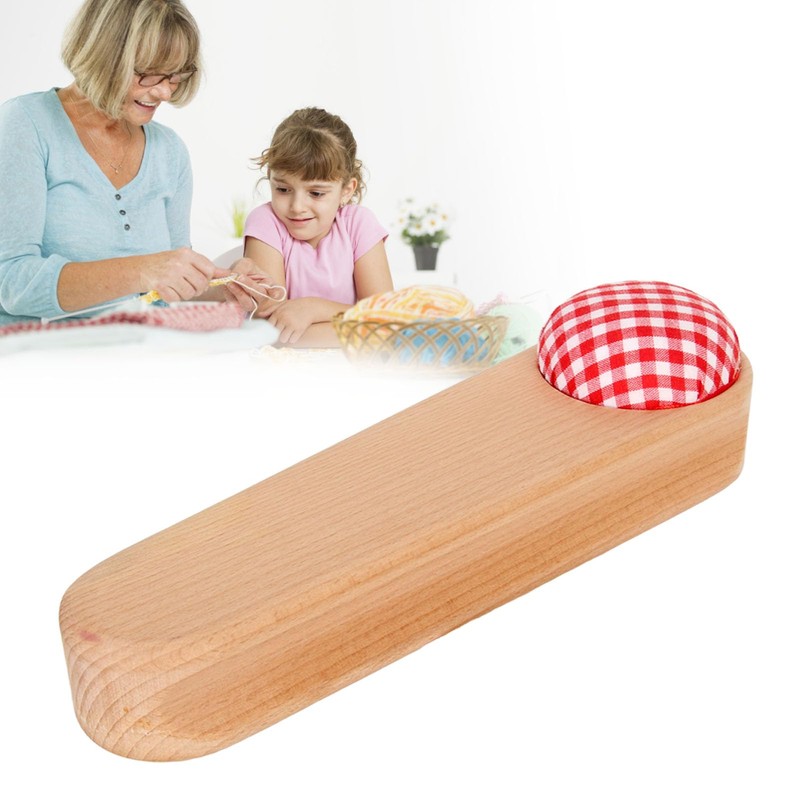 Quilter Clapper Pin Cushion Design Smoothing Tailor Striker Hardwood For