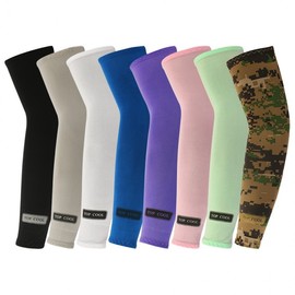 Top Cool Arm Sleeves Work Arm Sleeves UV Protection UV Protection Field Run Seamless Cool Arm Sleeves (Standard Type) Light Gray 20ea
