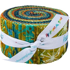 Tamarinis Expressions Batiks Retro Revival 40 2.5-inch Strips Jelly Roll Riley Blake RP-23276-40