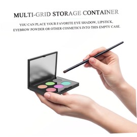 Beavorty Travel Makeup Eye Shadow Palette Blush Highlighter Empty Eyeshadow Case Sample Holder for Cosmetics Compact Stylish