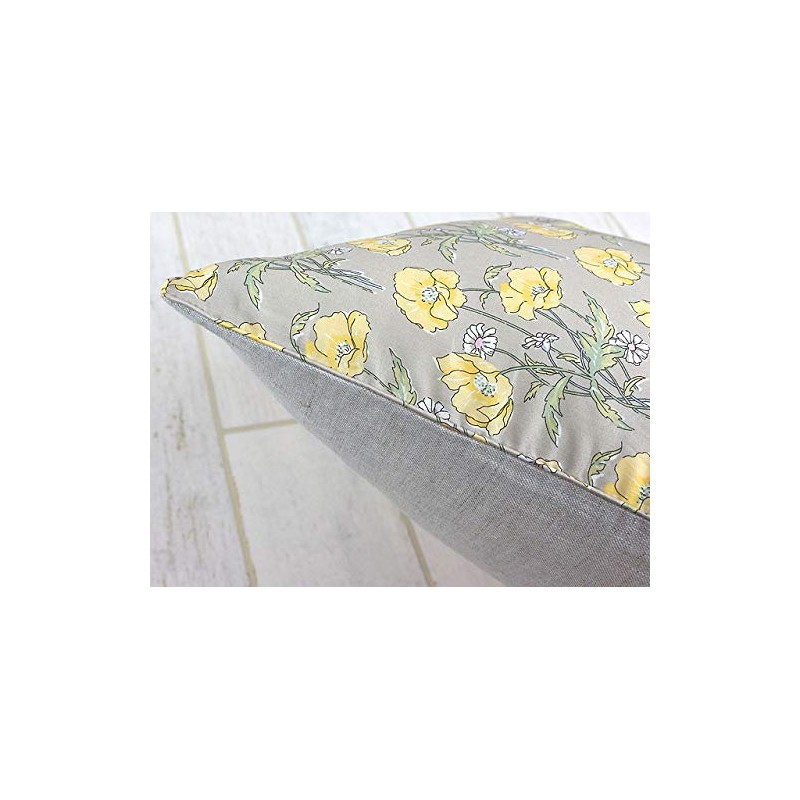DDintex FLORET LONDON Poiret Yellow Cushion Cover 17.7 x 18.7
