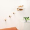 COOLEX Cat Wall Shelves, 3 Steps Scratch Post, Cat Bed