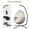 Masyardi Hammock Chair Stand Only, Heavy Duty Steel C-Stand with