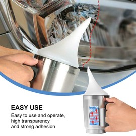 QKDS Atomizing Cup Car Headlight Lens Repair Tool Restoration Auto Restore Kit Clear, Refurbished Restoration Renovation Heating Atomization Cup Refurbish Kit