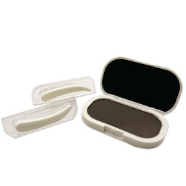 Million Eyebrow Stamp, Eyebrow Stamp, Time-saving Cosmetics, Just Press Easy, Ideal Eyebrow Moissanite (Gray, Straight Eyebrows)