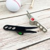Posoto Golf Divot Tools with 50 Fluorescent Tees - Dual