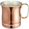 新光金属 COPPER 100 ビアーマグ 12oz S-588, ブロンズ, 製品寸法:8.7φ×9.1hcm