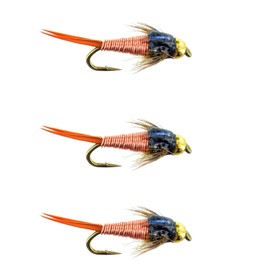 Colorado Fly Supply Fly Fishing Flies - Copper John Size 14 - Trout Flies - Bead Head Flies - Fishing Flies and Lures for Trout Grayling Bass and More