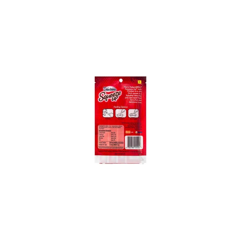 Hartz Delectables Squeeze Up Cat Treat - Chicken 4 Pack