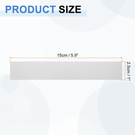 HARFINGTON 6pcs Reflective Stickers 1" x 5.9" High Visibility Vinyl Reflective Adhesive Tape Waterproof for Bike Car Motorcycle Trailer Helmet Mailbox, White