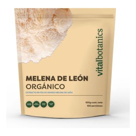 🍄 Extracto de Hongo Melena de León Orgánico en Polvo 100g | Adaptógeno Natural 🌿 | VitalBotanics