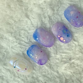 [Janef] Janef Nail Tips Mysterious Make the Milky Way All-Suzero - Not Selected / [재네프]재네프 네일팁 오묘한은하수를 올수제로 - 선택안함