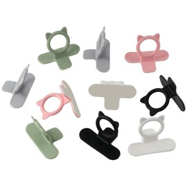 iuniq 10pcs Toilet Seat Lifter Toilet Cover Seat Handle Lid Lifter for Bathroom, Home, Travel, Office, Hotel, 5 Colors